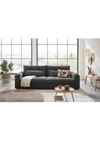 Livetastic Bigsofa , Anthrazit , Textil , Füllung: Schaumstoffflocken,Schaumstoffflocken , 265x94x122 cm , Made in Eu , Rücken echt, Armteil links, Armteil rechts , Wohnzimmer, Sofas & Couches, Sofas, Textilsofas