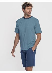 zd ZERO DEFECTS Pyjama court 'Short modal Zeus blue pyjamas set' Homme bleu taille 2XL