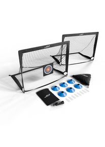 Összecsukható focikapu szett Goal Master 2 db fekete