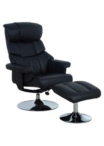 P & B Relaxsesselset , Schwarz , Textil , 80x108x86 cm , Relaxfunktion , Wohnzimmer, Sessel, Relaxsessel