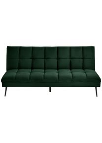 Mid.you Schlafsofa , Dunkelgrün , Textil , 178x84x98 cm , Liegefunktion , Wohnzimmer, Sofas & Couches, Schlafsofas, Klappsofas