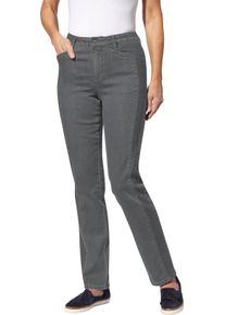 Dames Jeans met geborduurde zijnaad stone-grey-denim Maat 23