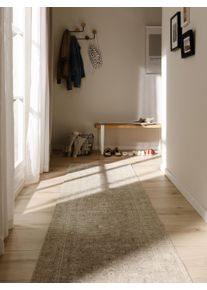 benuta Nest L&oslash;per Lorenzo Lichtgrijs 80x250 cm Ornament, Vintage