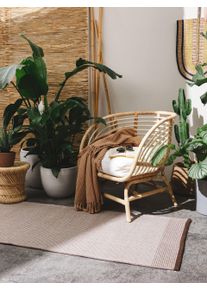 benuta Pure Innendørs- og utendørsløpere Fion Beige/brun 70x200 cm Geometrisk, Uni