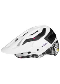 Sweet Protection Bushwhacker 2Vi MIPS Block Party Helmet Bike helmet Men (59-61 cm - L/XL, white)