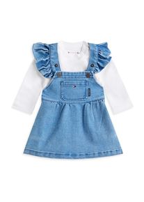 Tommy Hilfiger Set Fete albastru, alb, Mărimea 92