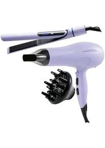 Haarstylingset , Weiß , Kunststoff , 3-teilig , 33.5x27.5x10.5 cm , Freizeit & Co, Wellness & Gesundheit, Körperpflege, Haarstyling