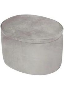 Roba Kinderhocker , Grau, Silberfarben , Textil, Holzwerkstoff , oval , 42x27x33 cm , Stauraum , Spielzeug, Sonstiges Spielzeug