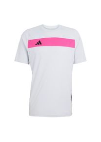 adidas Performance Koszulka funkcyjna 'Tiro 25 Essentials' dla mężczyzn jasnoszary / różowy / czarny Rozmiar S