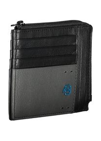 Piquadro, Herren, Portemonnaie, Akron, Leather Wallet, PU3891AOR-N, Black, For Men, Schwarz