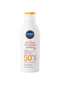 Nivea, Sonnencreme, Sun Sensitive Immediate Protect Sonnenmilch Spf 50+ 200ml (Sonnenmilch, SPF 50+, 200 ml)
