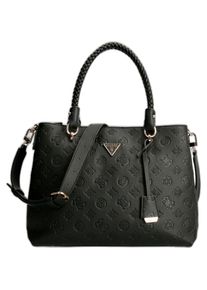 Guess, Tasche, Helania Society Carryall, Synthetic Leather, Textile Handbag, Black, Schwarz