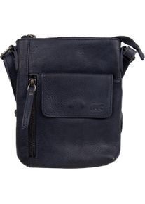 Bear Design, Handtasche, Kleine Crossbodytas / Schoudertas Dames - Leer - Davide - Blauw, Blau