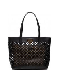 Guess, Tasche, Aqua, Textile Bag, Black/Brown, For Women, 29 x 32/40 x 12, Schwarz