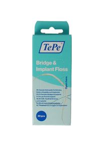 TePe® TePe, Zahnseide, Brücken- und Implantatseide Breite Zahnseide für Zahnspangen 30 Stck.
