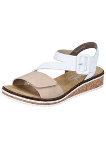 Rieker Sandales Femme beige, blanc taille 37