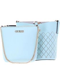 Guess, Handtasche, Amara, Synthetic Leather, Textile Bag, Surf, XG849301, For Women, 18