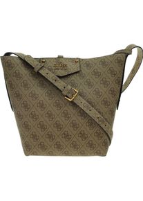 Guess, Handtasche, Brenton, Polyurethane, Textile Bag, Olive, HWESB839001LTL, For Women, Grün