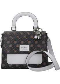 Guess, Tasche, Tyren, Polyurethane, Textile Bag, Mini, Brown Stone, For Women, 26 x, Braun