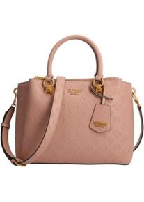 Guess, Tasche, Satchel, Polyurethane, Textile Bag, Biscuit, HWPA84, For Women, Beige