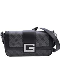 Guess, Handtasche, Brightside, Polyurethane, Textile Bag, 4G Logo, Coal, For Women, Schwarz