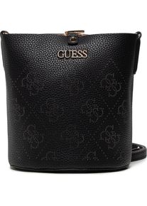 Guess, Tasche, Amara, Polyester, Textile Handbag, 4G Logo, Black, HWSG8493010, 22 x, Schwarz
