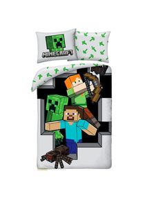 Halantex, Kinderbettwäsche, Minecraft Bettwäsche Ver. 8 140 x 200 cm / 70 x 90 cm