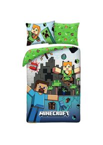 Halantex, Kinderbettwäsche, Minecraft Bettwäsche Ver. 7 140 x 200 cm / 70 x 90 cm