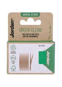 Jordan, Zahnseide, Dental Sticks Green Clean - 100 Stück