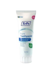 TePe® TePe, Zahnpasta, Pure Gentle Mint Tägliche Fluoridzahnpasta für empfindliches Zahnfleisch und Mundtrockenheit -