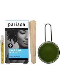 Parissa, Wachs + Enthaarungscreme, No-Strip Face & Lip Hot Wax Kit f&uuml;r kurze & grobe Haarentfernung At-Home Waxing