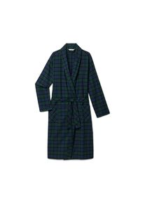 Tchibo - Flanell-Morgenmantel - Herren - Gr. L - dunkelblau/kariert