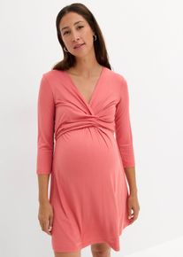 bonprix Sukienka ciążowa i do karmienia 2 w 1, z wiskozy ze stretchem, r&oacute;żowy, 40/42