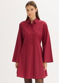 Robe-chemise 100% coton - rouge - taille 44 avec coton - bonprix