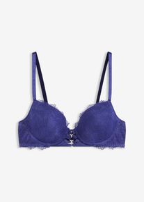 Soutien-gorge à coques et détail bijou - bleu - taille 100B - bonprix