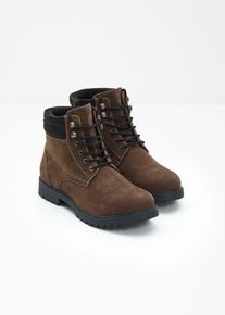 Boots lac&eacute;es et doubl&eacute;es - marron - taille 40 - bonprix