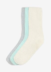 Lot de 3 paires de chaussettes douillettes - vert - taille 39-42 - bonprix