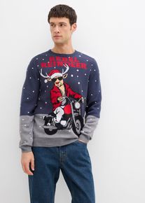 Pull de No&euml;l - bleu - taille 48/50 (M) - bonprix