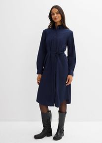Robe midi 100% coton - bleu - taille 40 avec coton - bonprix