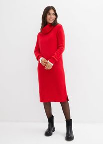 Robe pull oversize &agrave; col boule - rouge - taille 46/48 (L) - bonprix