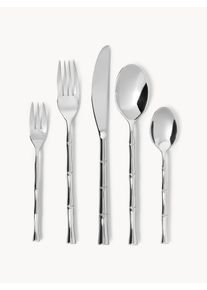 Poleret Bestiksæt Orso, i forskellige størrelser Sølv Metal 1 person (sæt af 5) | Westwing Collection