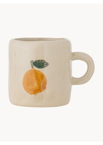 Bloomingville Mini Ručne maľovan&aacute; detsk&aacute; &scaron;&aacute;lka Agnes B&eacute;žov&aacute;, Červen&aacute; Keramika &Oslash; 7 x V 6 cm