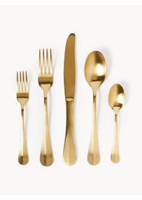 Børstet Bestiksæt Zooey, i forskellige størrelser Guld Metal 4 personer (sæt af 20) | Westwing Collection