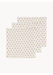 Konges Slojd Panos de musselina em algodão orgânico Verona Blues, conjunto de 3 Multicolor Algodão, Algodão orgânico L 65 x C 65 cm