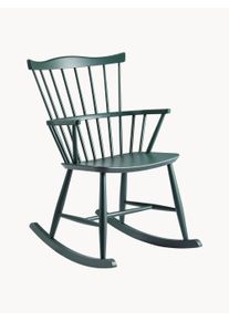 FDB Møbler FDB Møbler Cadeira de baloiço em madeira de faia artesanal J52G Verde Madeira maciça, Madeira L 73 x P 56 cm