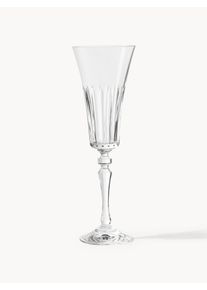 Copos de champanhe de cristal Alessio, conjunto de 4 Transparente Vidro Ø 7 x Alt 22 cm, 180 ml | Westwing Collection
