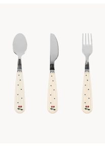 Konges Slojd Cubiertos infantiles Navy Dot, set de 3 Colorido Metal L 15 cm