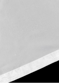 Foldegardin i lett voile, hvit, størrelse 155x60 cm, bonprix