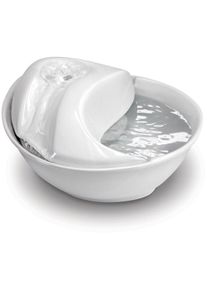 Pioneer Pet Rain Drop Trinkbrunnen, Keramik, 1,8L, weiß