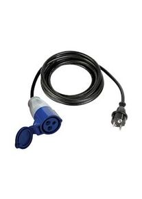 Perel Cable con enchufe macho schuko a enchufe hembra cee - 3 m